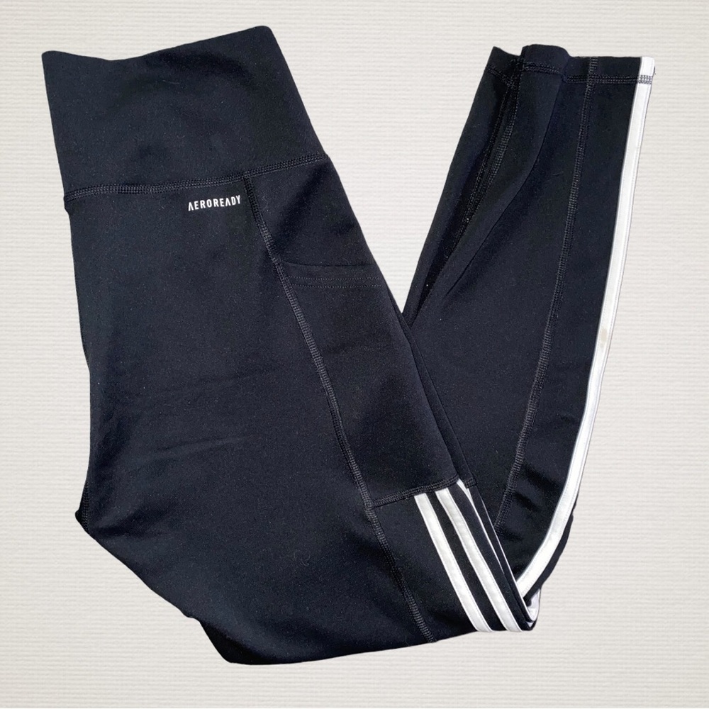 Adidas 3 Stripe Aeroready Leggings